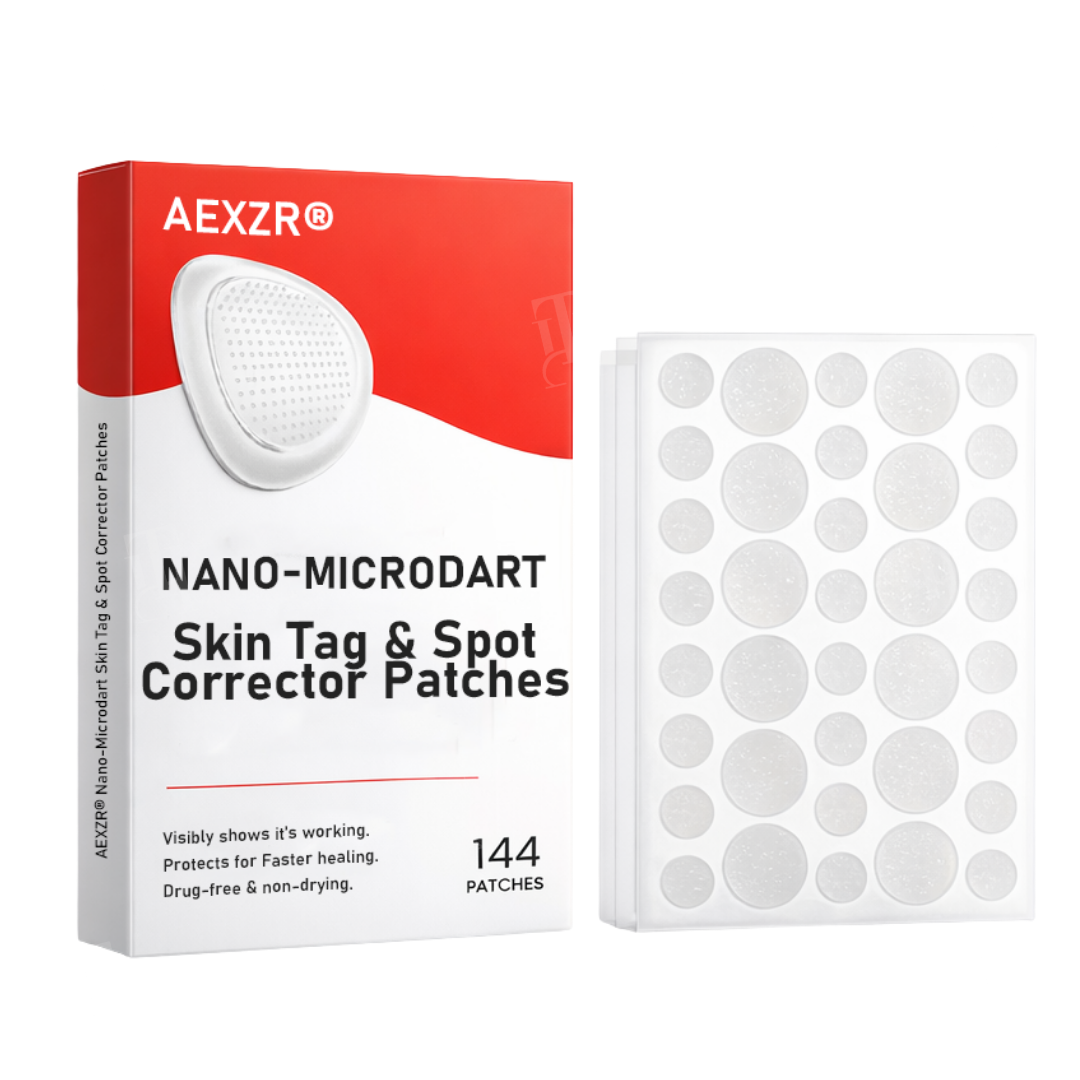 🩹 AEXZR® Nano-Microdart Skin Tag Patches — Painless Removal in 3-7 Days, Dual-Action Repair, No Scarring
