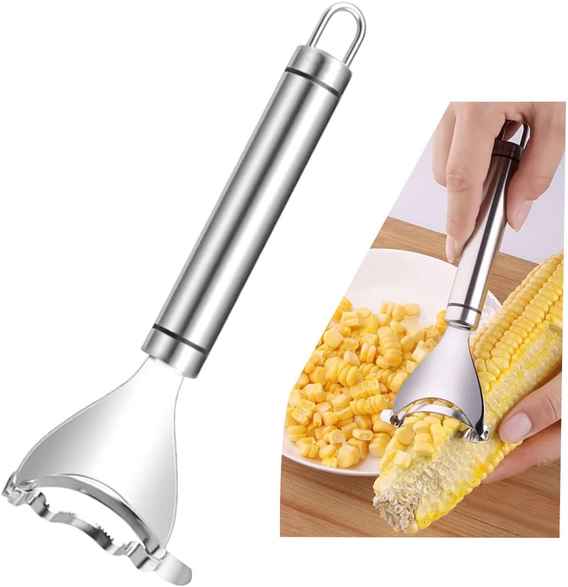 š½ Master Corn Planer ā āØHeavy-Duty Stainless Steel, Fast & Mess-Free Corn Stripper Tool for Fresh Kitchen Prep! š