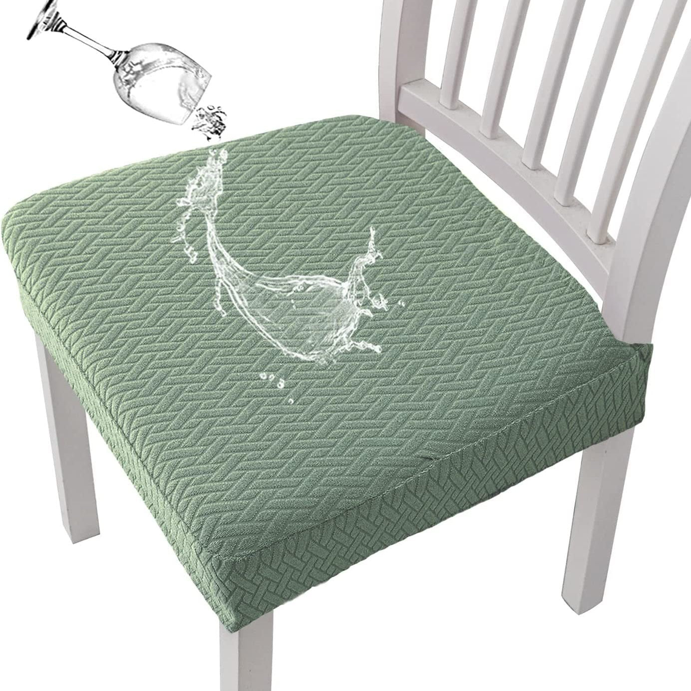 👜🪑 Waterproof Jacquard Chair Covers — ✨Stretchy, Durable & Non-Slip Seat Protectors for Dining Room, Pets & Kids! 🌟