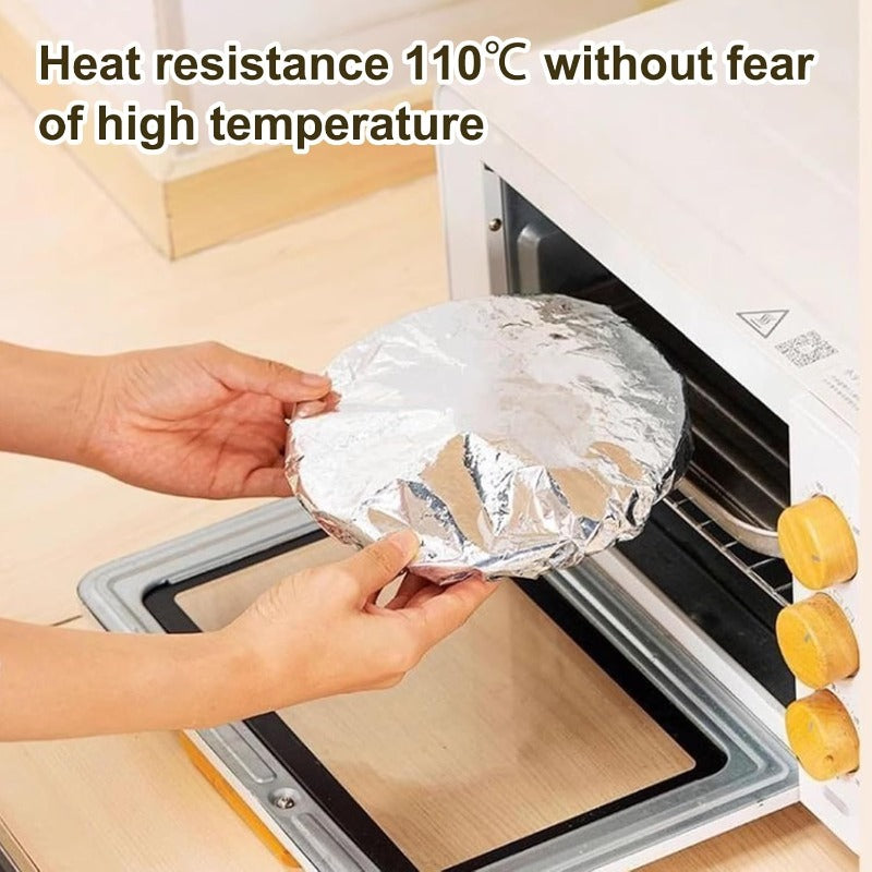 🏆 Keep Meals Piping Hot! Premium Insulated Foil Food Covers | Reusable & Universal Stretch Fit ✨