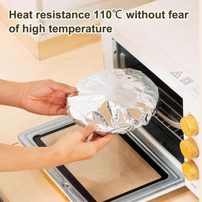 🏆 Keep Meals Piping Hot! Premium Insulated Foil Food Covers | Reusable & Universal Stretch Fit ✨