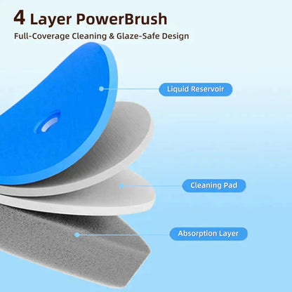 🚽Disposable Toilet Brush Set -with Built-In Cleaner & 60Refills
