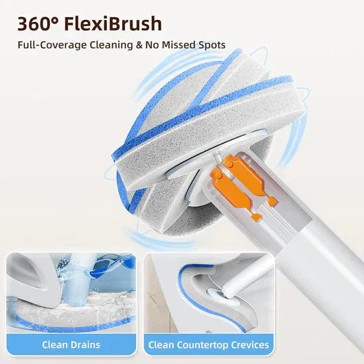 🚽Disposable Toilet Brush Set -with Built-In Cleaner & 60Refills
