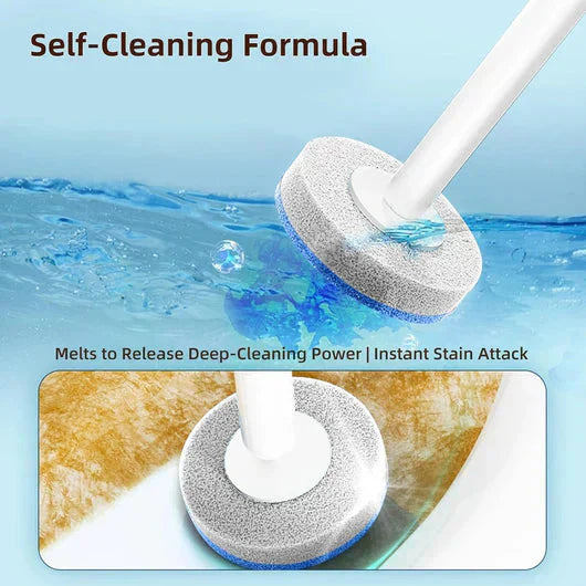 🚽Disposable Toilet Brush Set -with Built-In Cleaner & 60Refills