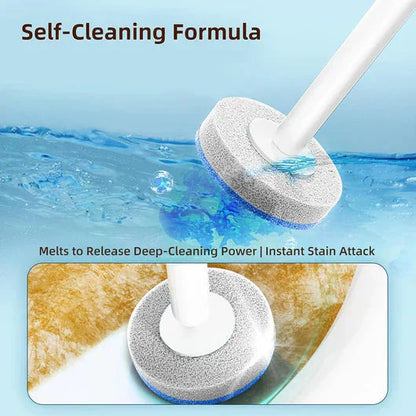 🚽Disposable Toilet Brush Set -with Built-In Cleaner & 60Refills