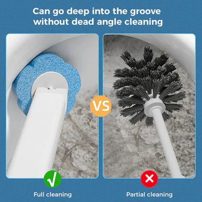 🚽Disposable Toilet Brush Set -with Built-In Cleaner & 60Refills