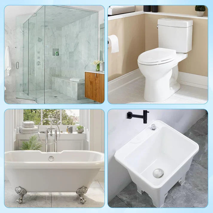 🚽Disposable Toilet Brush Set -with Built-In Cleaner & 60Refills