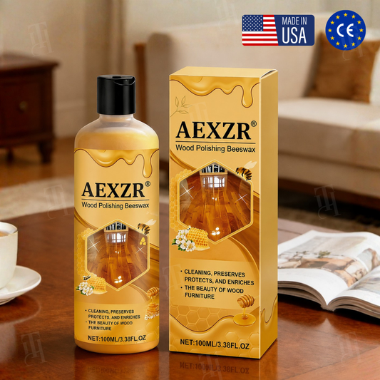 🏆AEXZR® Wood Polishing Beeswax— 60-Second Wood Scratch Eraser | Advanced Nano-Fiber Polish & Floor Repair Liquid