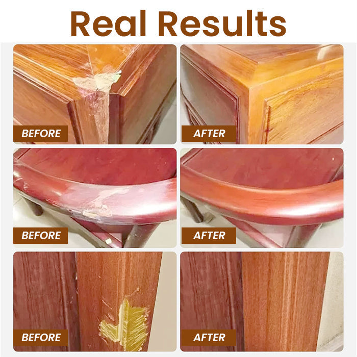 🌿 AEXZR® NuGrain Wood Repair Kit — Scratches Gone in 60 Seconds, Nano-Wood Fiber Fill, Zero-VOC Safe Formula