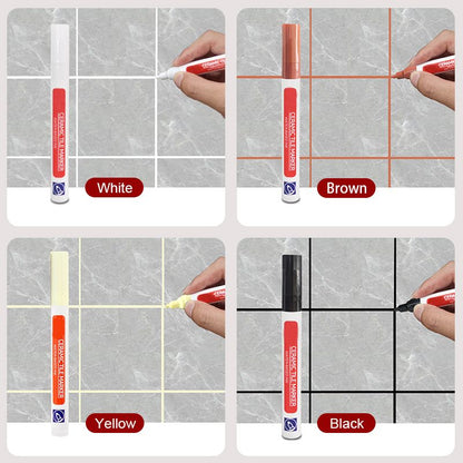 🏆Anti-Mosquito and waterproof grout pen —✨ Instantly Restore a Clean, Like-New Look⚡