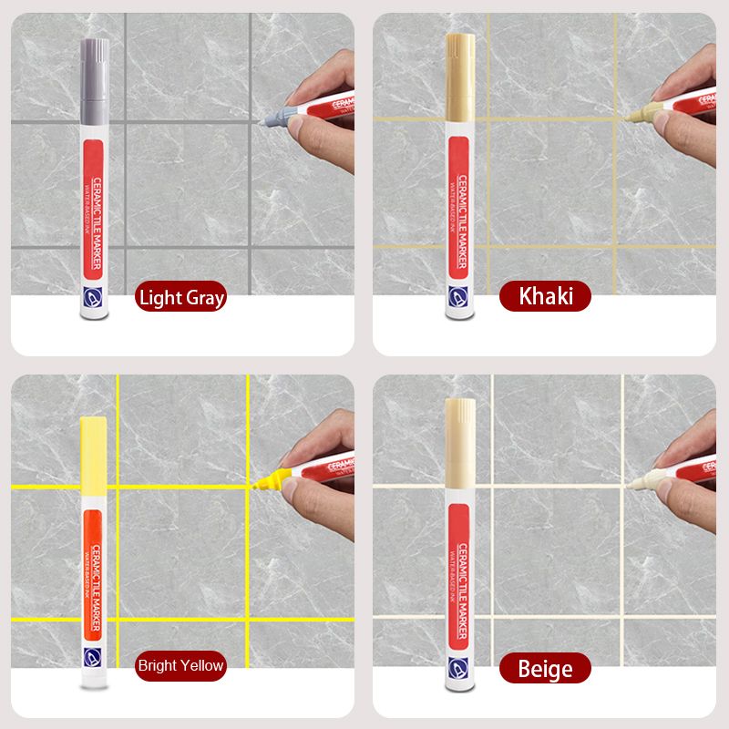 🏆Anti-Mosquito and waterproof grout pen —✨ Instantly Restore a Clean, Like-New Look⚡