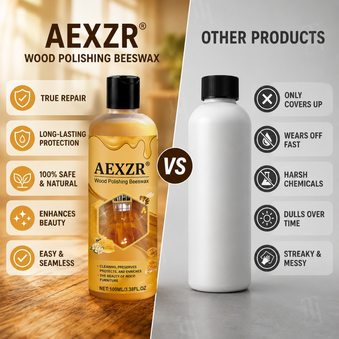 🏆AEXZR® Wood Polishing Beeswax— 60-Second Wood Scratch Eraser | Advanced Nano-Fiber Polish & Floor Repair Liquid