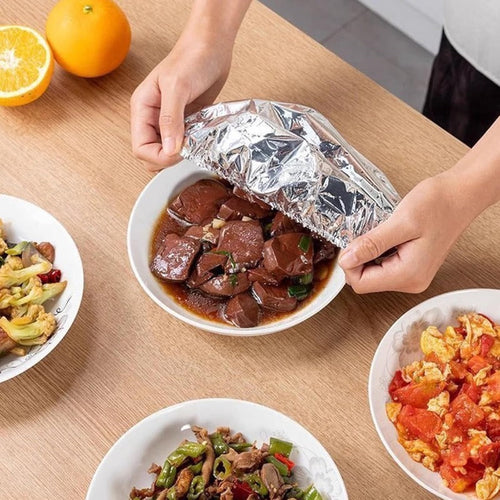 🏆 Keep Meals Piping Hot! Premium Insulated Foil Food Covers | Reusable & Universal Stretch Fit ✨