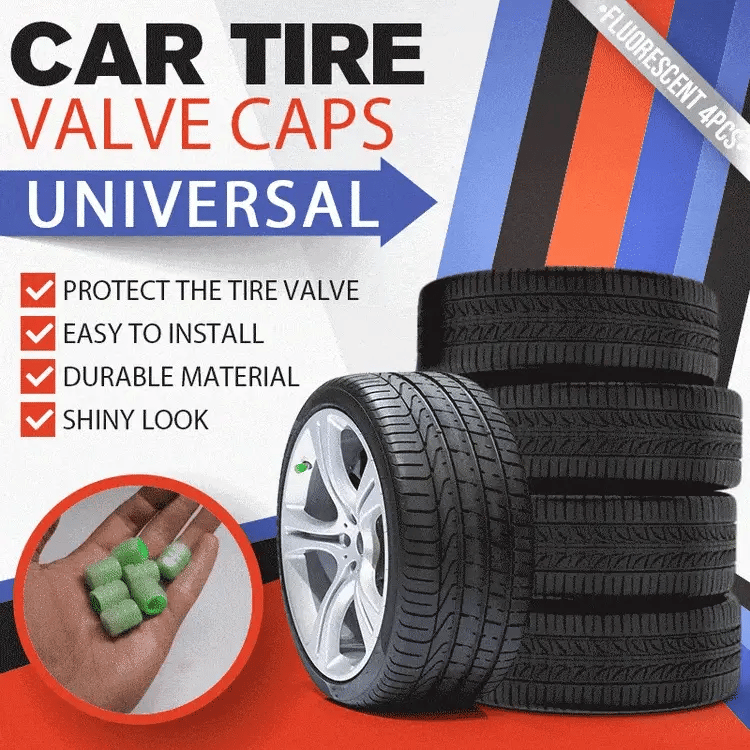 ✨ Universal Luminous Tire Valve Caps —Glow-in-the-Dark Neon Wheel Covers for Cars & Bikes 🚗