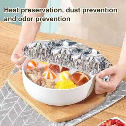 🏆 Keep Meals Piping Hot! Premium Insulated Foil Food Covers | Reusable & Universal Stretch Fit ✨