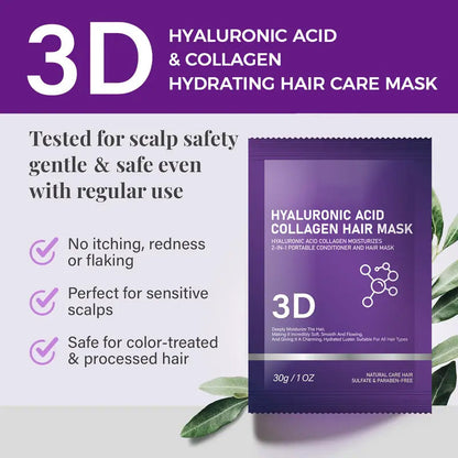 🔥Last Day Sale 50% OFF🔥3D Hyaluronic Acid & Collagen Hair Mask