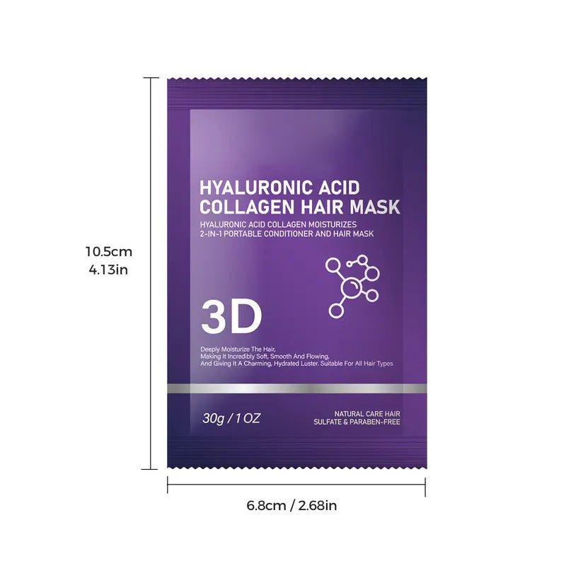 🔥Last Day Sale 50% OFF🔥3D Hyaluronic Acid & Collagen Hair Mask