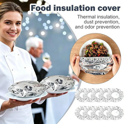 🌟Reusable Aluminum Foil Food Cover (40 Pack)-Lock in Freshness & Heat Instantly | Eco-Friendly Kitchen Essential