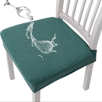 👜🪑 Waterproof Jacquard Chair Covers — ✨Stretchy, Durable & Non-Slip Seat Protectors for Dining Room, Pets & Kids! 🌟
