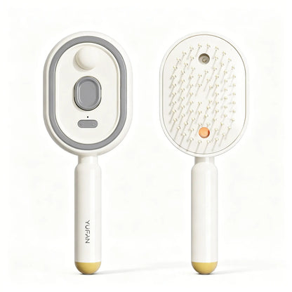 ✨ ✨ 1-Click Self-Cleaning Detangling Hair Brush wit✨ 1-Click Self-Cleaning Detangling Hair Brush with Hydrating Mist | Frizz Control & Scalp Massage 💆‍♀️