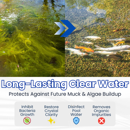 🌊 AEXZR® Aqua-Guardian Pro Formula —Clear Water in 24 Hours, Dual-Bio Algae Control, Safe for All Aquatic Life