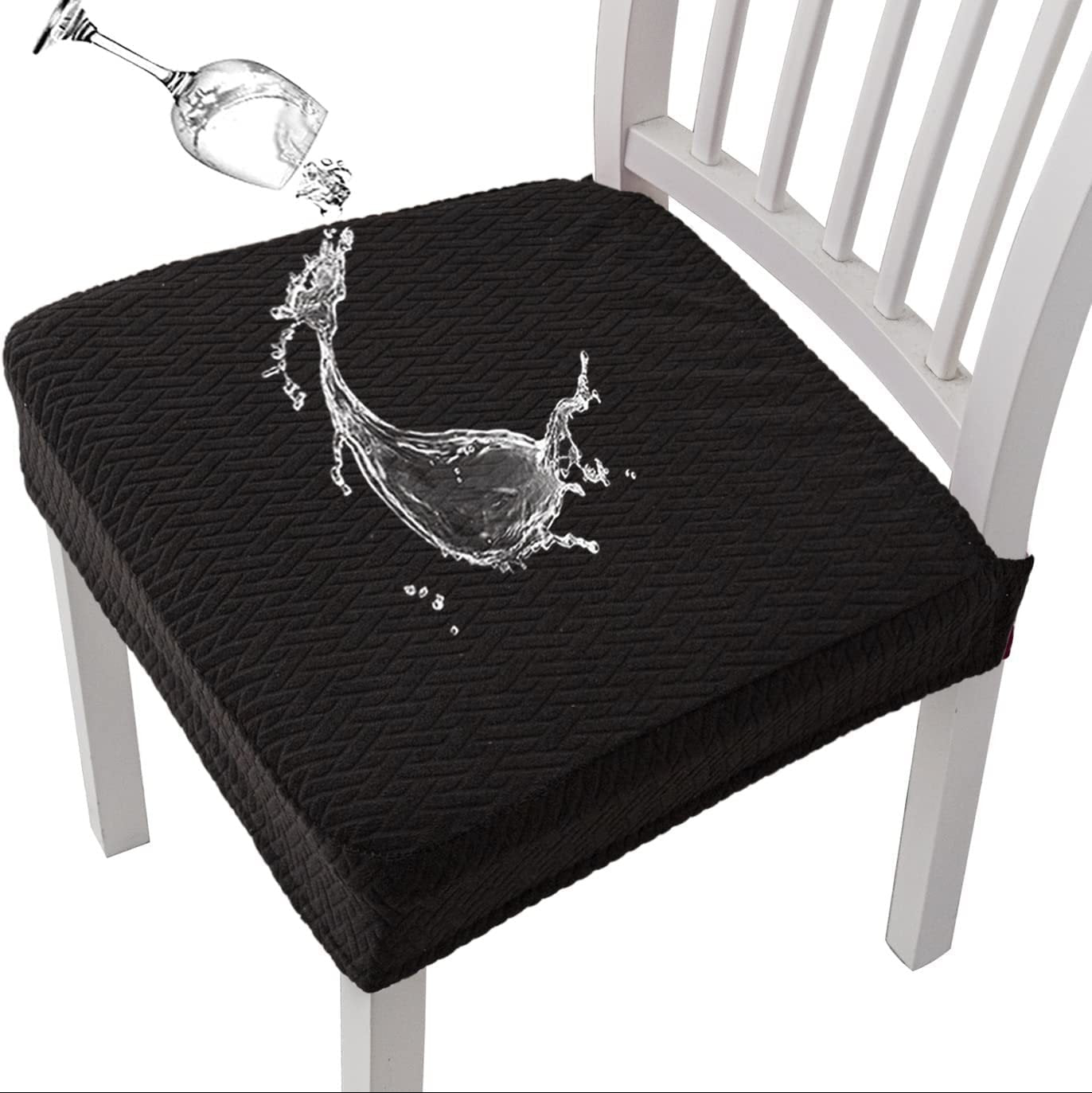 👜🪑 Waterproof Jacquard Chair Covers — ✨Stretchy, Durable & Non-Slip Seat Protectors for Dining Room, Pets & Kids! 🌟
