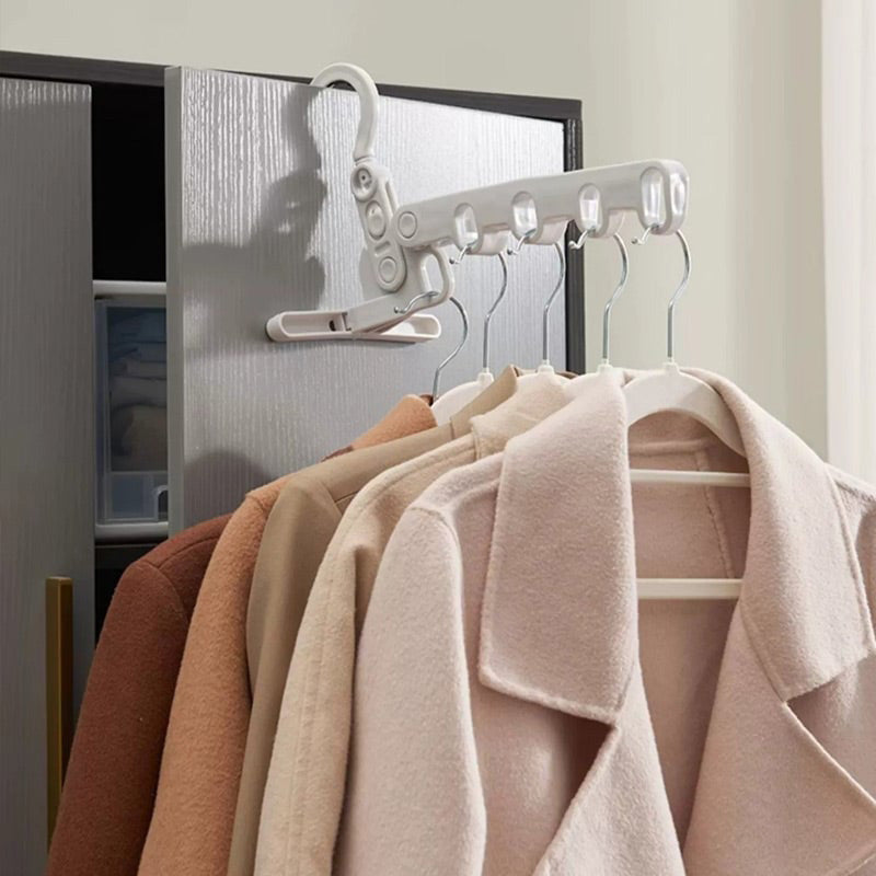 🏆 Last Day Special Price £8.99 ! 🔥Buy 1 Get 1 Free🎁 Portable Foldable Clothes Hanger