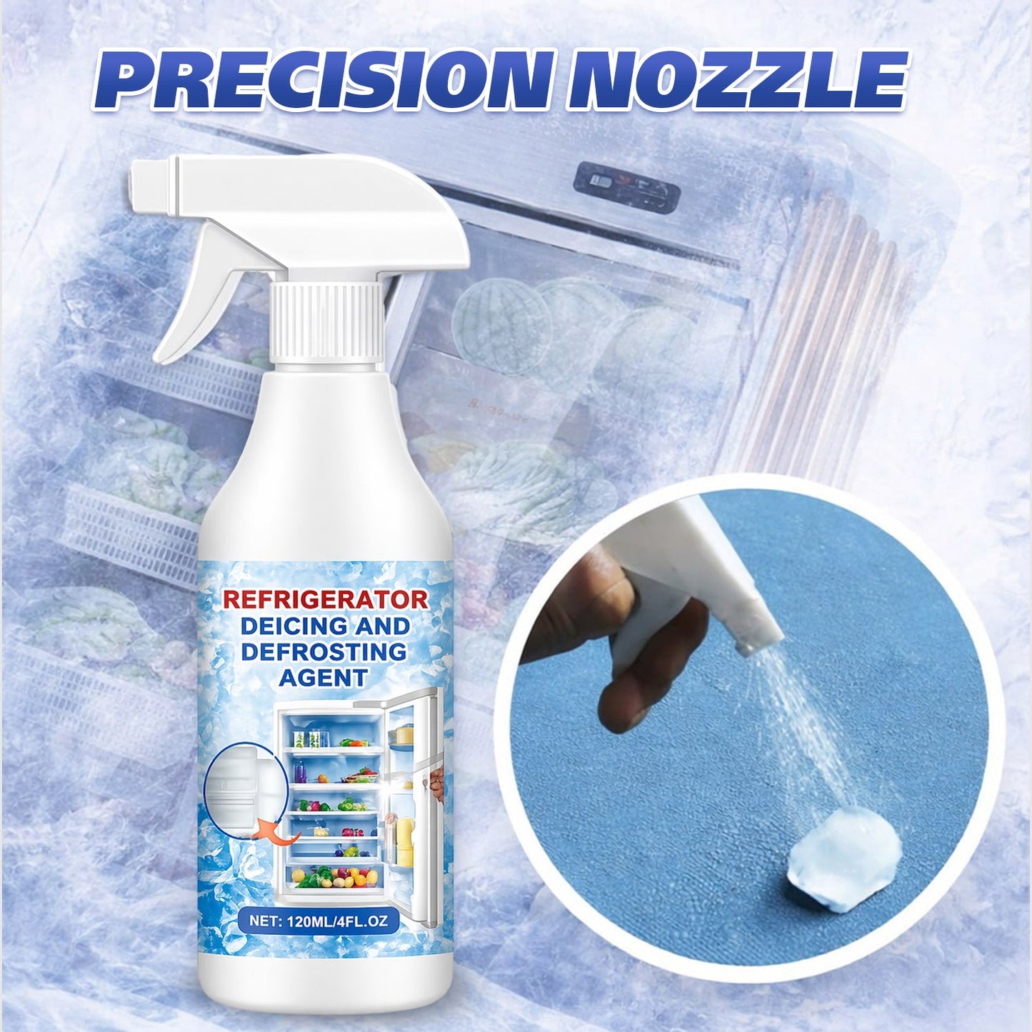 🧊Defrosting Spray for Fridge & Freezer 🔥 Last Day 60% OFF | Instant Ice Removal, Anti-Frost Formula