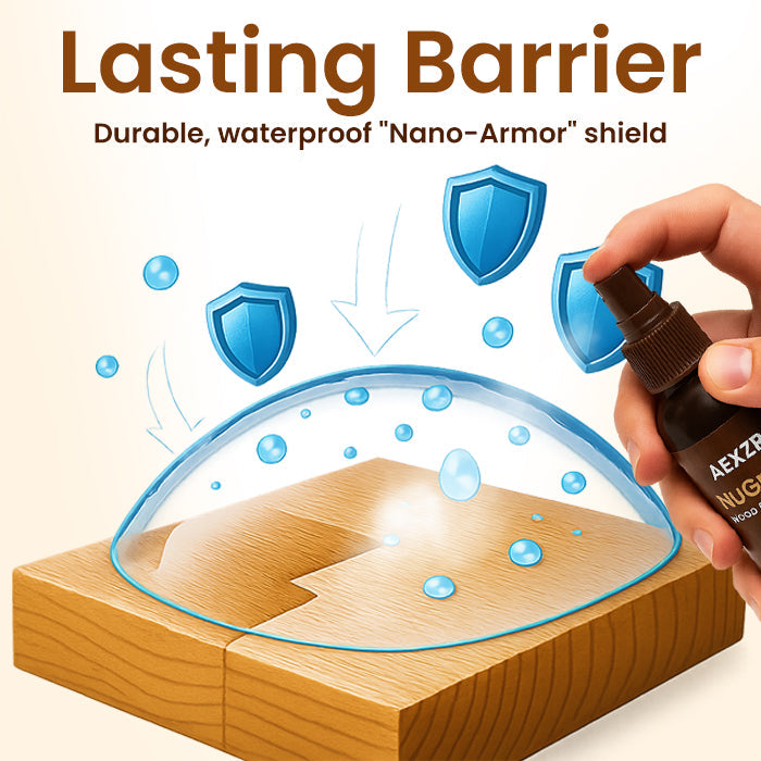 🌿 AEXZR® NuGrain Wood Repair Kit — Scratches Gone in 60 Seconds, Nano-Wood Fiber Fill, Zero-VOC Safe Formula