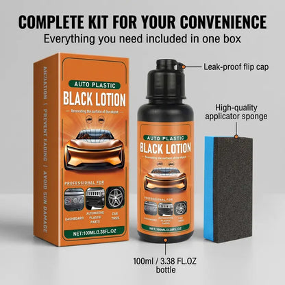 🚗 Plastic Restorer for Cars – Removes Oxidation, Dirt & Wax Residue, Dye Infused Waterproof Plastic Restorer, Cars Care Product - Perfect for Faded Bumpers, Trim & Vinyl on Jeeps, Truck Beds, Avalanches & ATV