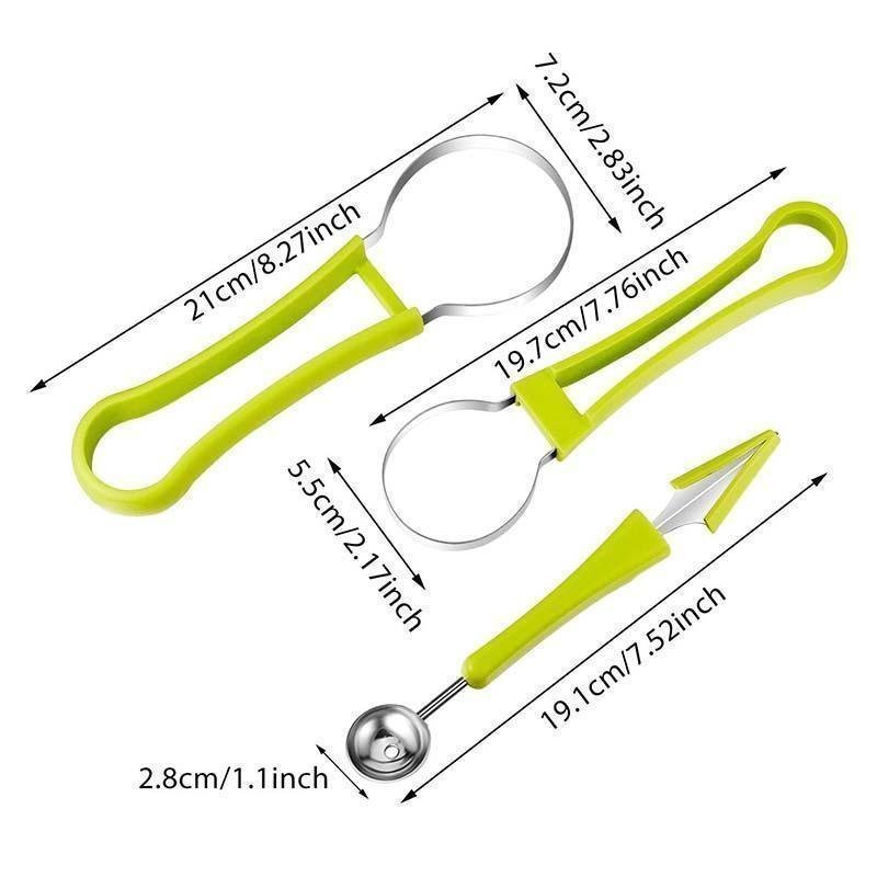 🏆Master Fruit Prep | Space-Saving 4-in-1 Stainless Steel Carver