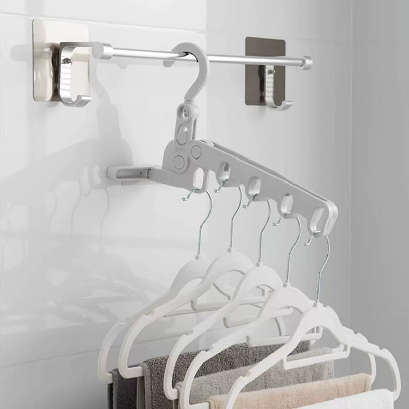🏆 Last Day Special Price £8.99 ! 🔥Buy 1 Get 1 Free🎁 Portable Foldable Clothes Hanger