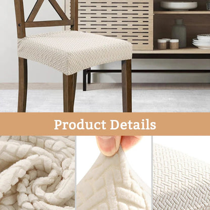 👜🪑 Waterproof Jacquard Chair Covers — ✨Stretchy, Durable & Non-Slip Seat Protectors for Dining Room, Pets & Kids! 🌟