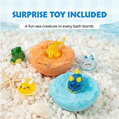 🎁 6-Piece Kids Surprise Bath Bomb Set – Toy Inside Every Bath | Last Day 60% OFF 🌈🔥