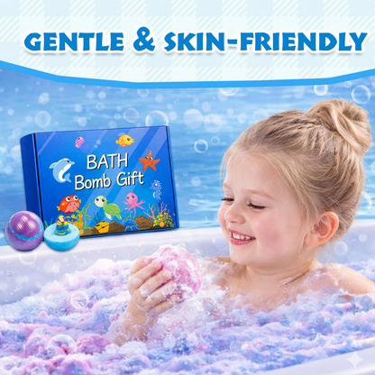 🎁 6-Piece Kids Surprise Bath Bomb Set – Toy Inside Every Bath | Last Day 60% OFF 🌈🔥