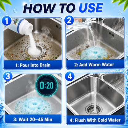 🔥LAST DAY 60% OFF 💥 Sink & Drain Cleaner – Instant Foam, Powerful Unclogging, Fresh & Clean.✨