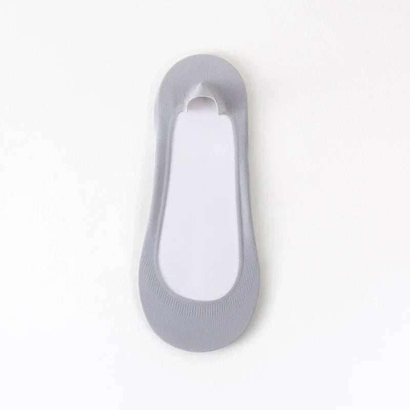 ✨50%off 🧦Cushioned No-Show Socks for Women | Non-Slip Ice Silk Invisible Boat Socks with Double Sponge Footpads