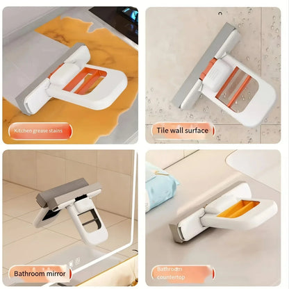 🏆 Magic Mini Foldable Mop | Self-Squeezing, Ultra-Absorbent & Space-Saving Cleaner ✨