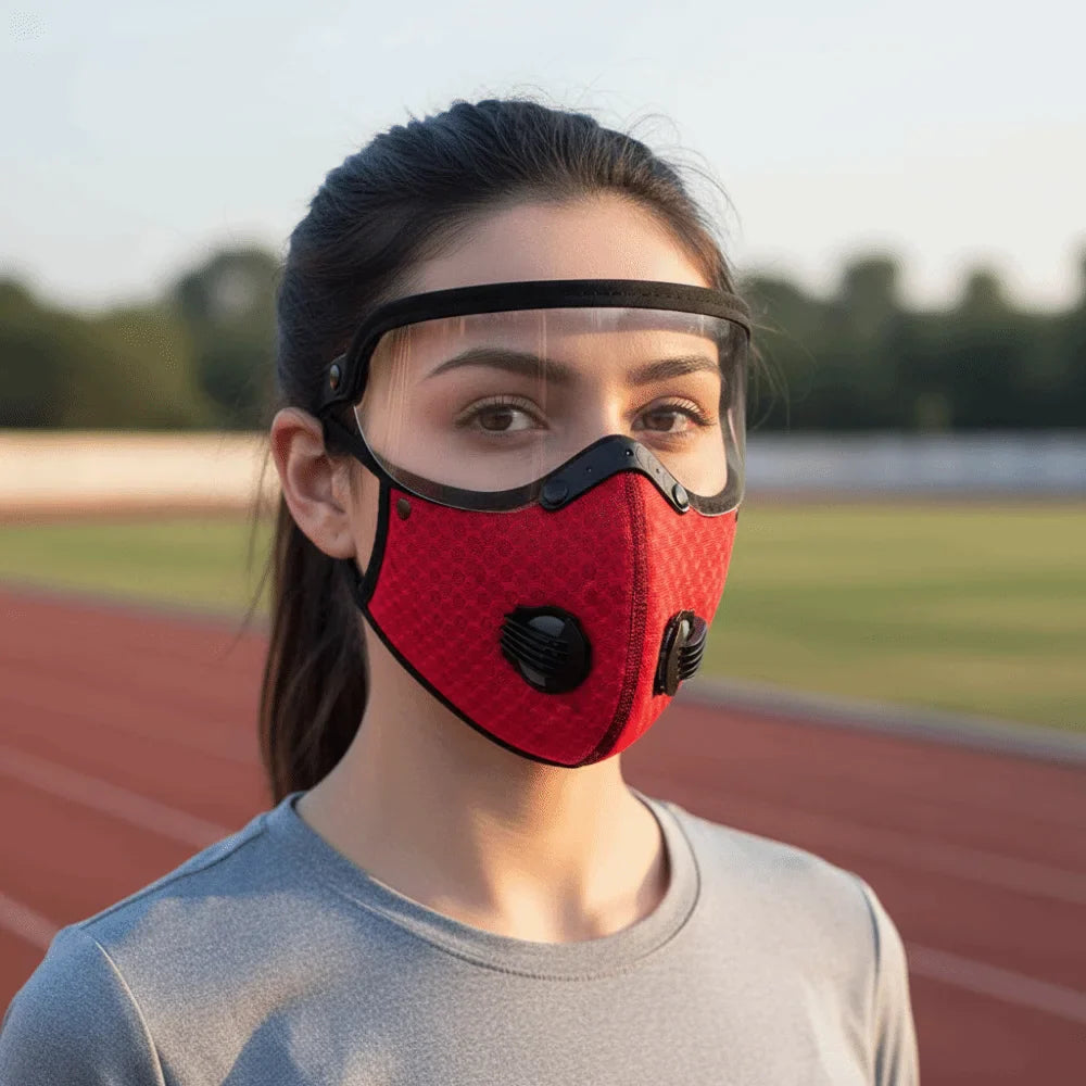 🏆 Ultimate All-Weather Face Shield | 2-in-1 Breathable Cover with Detachable Windproof Goggles ✨