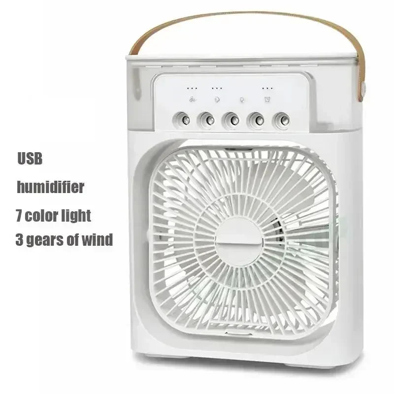🏆🏆 Beat the Summer Heat | 3-in-1 Portable Personal Air Cooler & Humidifier with 7-Color LED Night Light