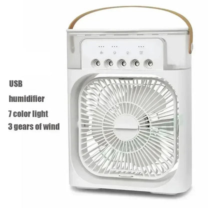 🏆🏆 Beat the Summer Heat | 3-in-1 Portable Personal Air Cooler & Humidifier with 7-Color LED Night Light