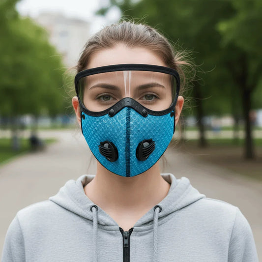 🏆 Ultimate All-Weather Face Shield | 2-in-1 Breathable Cover with Detachable Windproof Goggles ✨