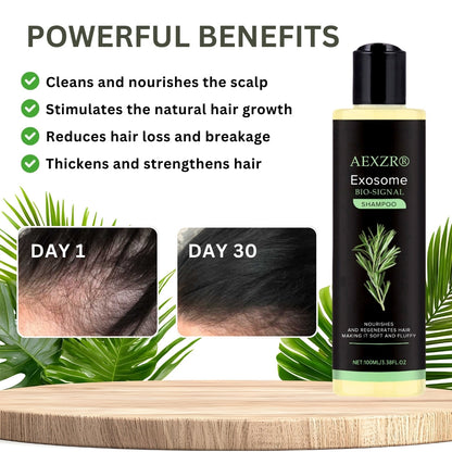 🏆 Advanced Exosome Revitalizing Shampoo | Clinically Proven Hair Growth & Anti-Shedding Treatment 🌱