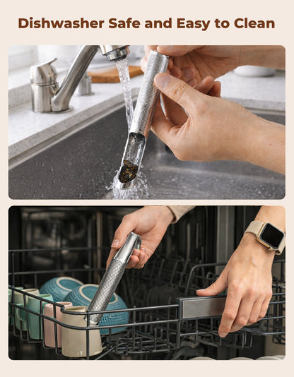 🍵 2-in-1 Tea Scoop Infuser — ✨Ultra-Fine Mesh Strainer, Effortless Loose Leaf Steeping Tool for a Perfect Brew! 🌿