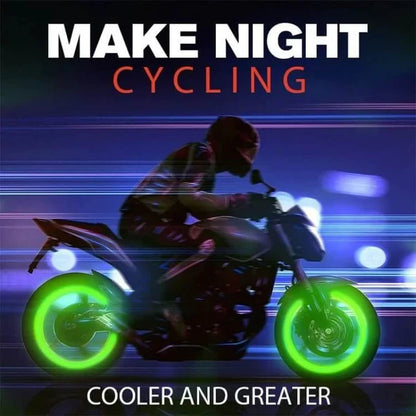 ✨ Universal Luminous Tire Valve Caps —Glow-in-the-Dark Neon Wheel Covers for Cars & Bikes 🚗