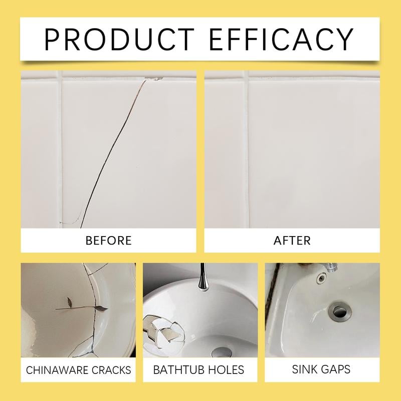 🏆 Pro-Grade Tile Repair Hero —Fast-Drying Invisible Kit for Cracks, Chips & Holes —Waterproof & Permanent DIY Solution ✨