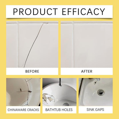 🏆 Pro-Grade Tile Repair Hero —Fast-Drying Invisible Kit for Cracks, Chips & Holes —Waterproof & Permanent DIY Solution ✨