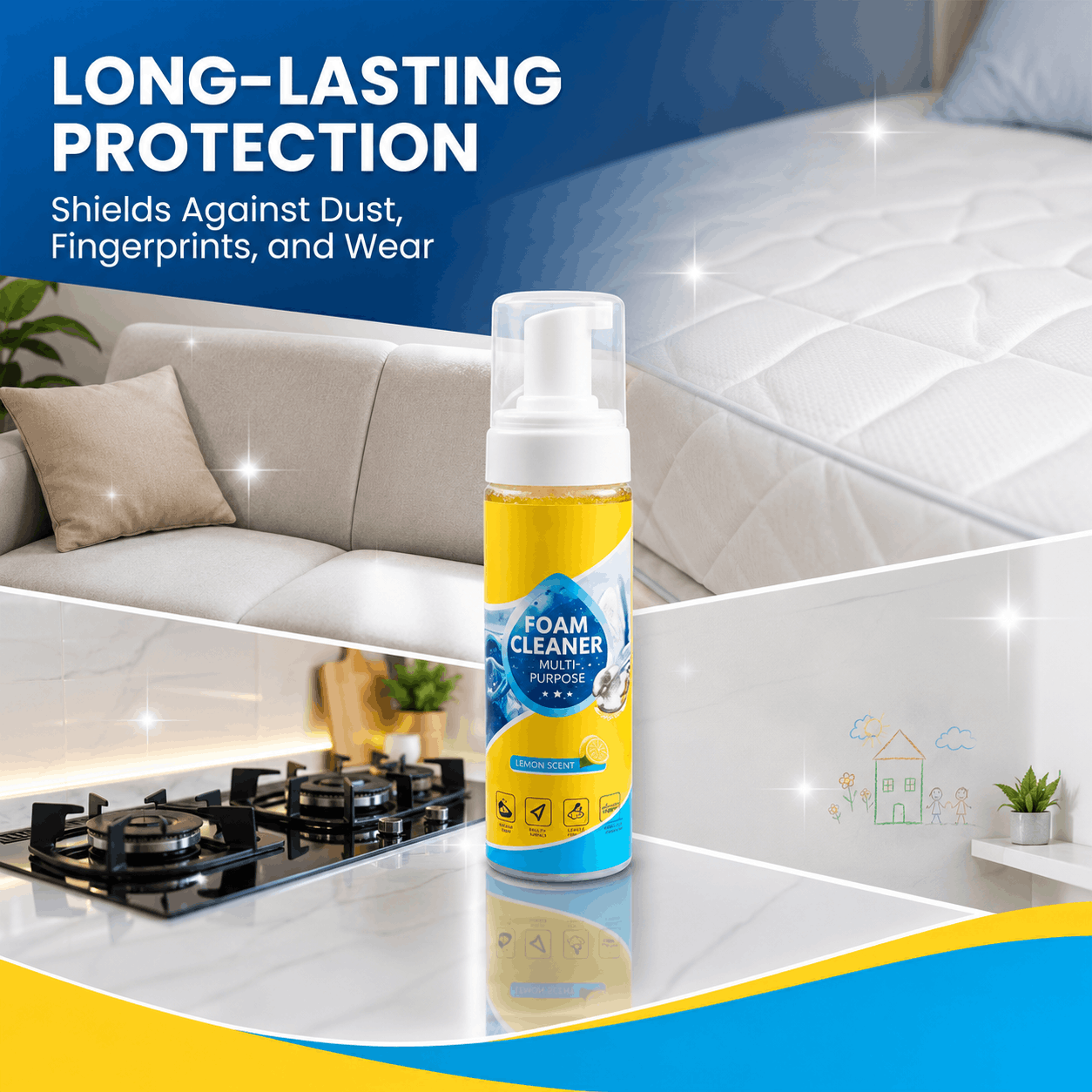 🔥Last Day 60% OFF🔥 Foam No-Rinse Cleaner — Spray, Wipe & Done
