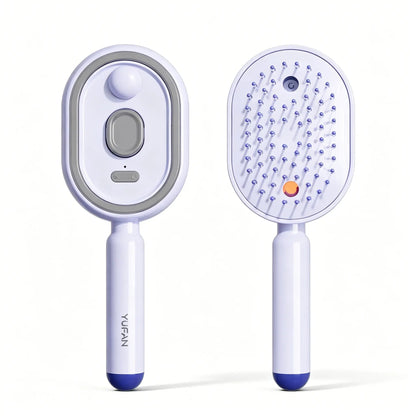 ✨ ✨ 1-Click Self-Cleaning Detangling Hair Brush wit✨ 1-Click Self-Cleaning Detangling Hair Brush with Hydrating Mist | Frizz Control & Scalp Massage 💆‍♀️