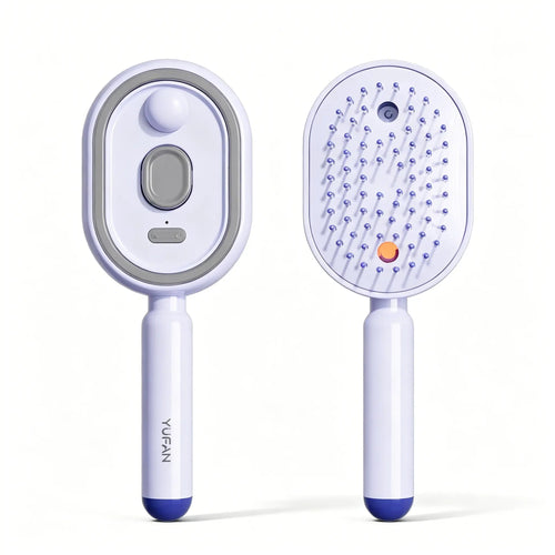 ✨ ✨ 1-Click Self-Cleaning Detangling Hair Brush wit✨ 1-Click Self-Cleaning Detangling Hair Brush with Hydrating Mist | Frizz Control & Scalp Massage 💆‍♀️